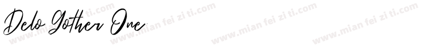 Delo Gother One字体转换
